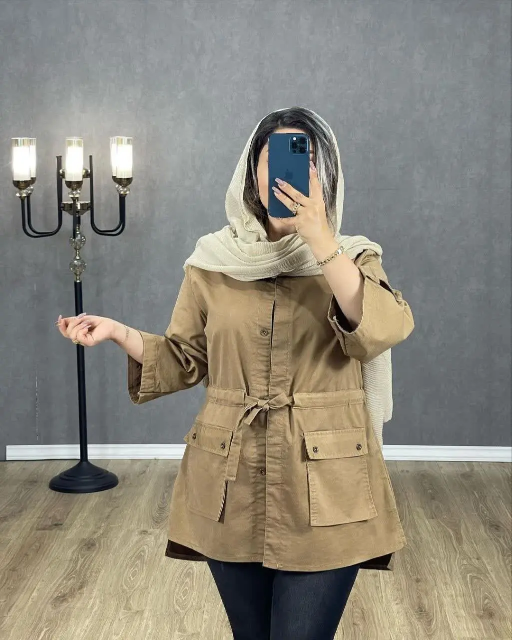 نام: مانتو کتان ترنج
