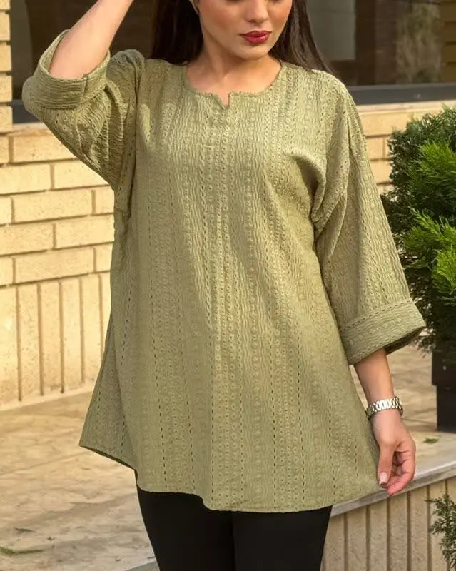 تونیک طرح خامه دوزی مراکشی 
