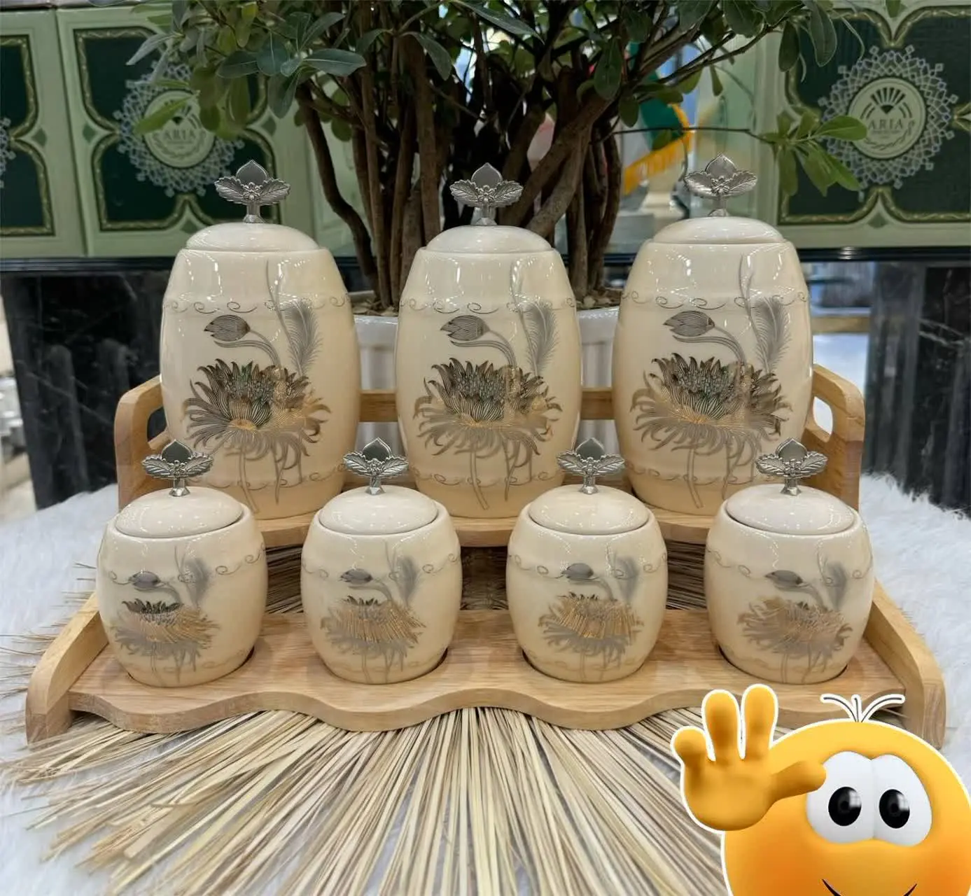 📌سرویس ۷ پارچه پاسماوری استند دار😍👆
