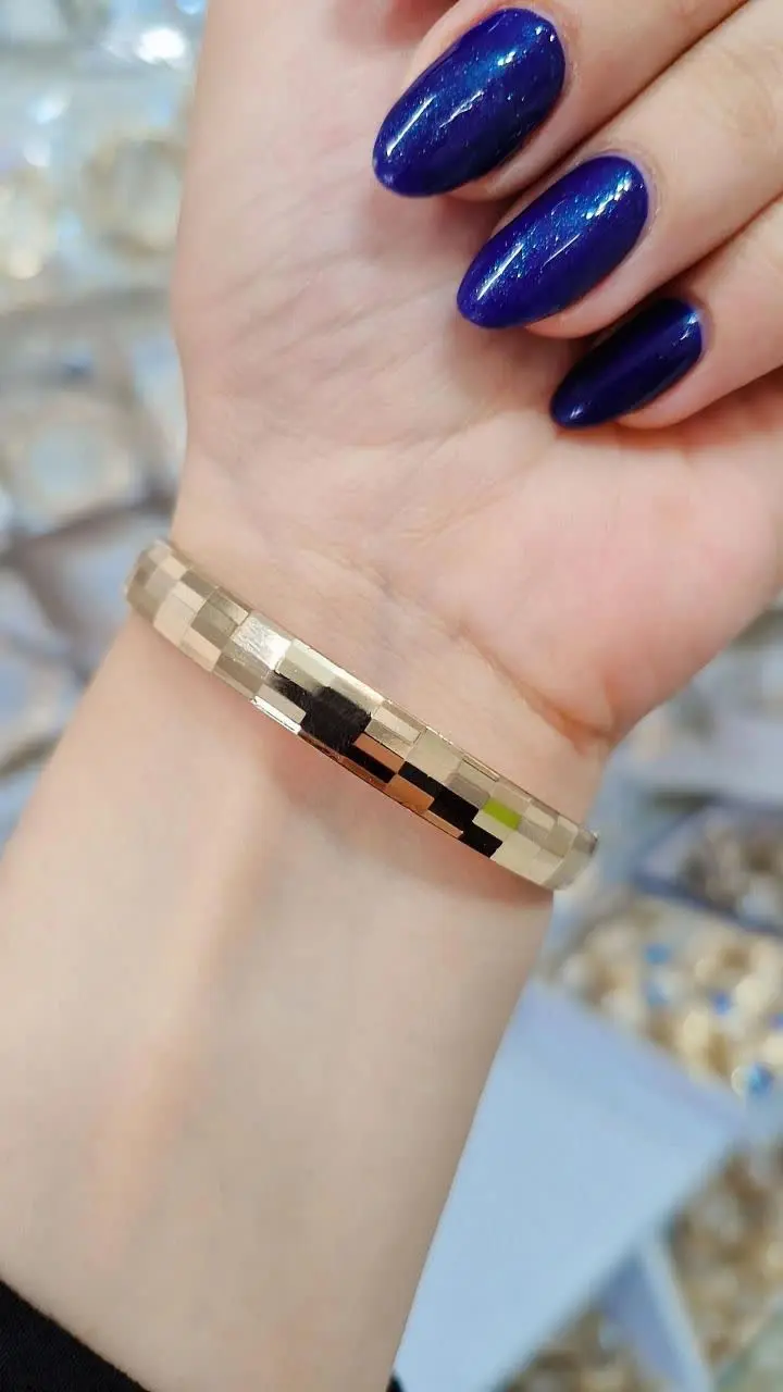 🔴 دستبند آیینه ای طرح طلا