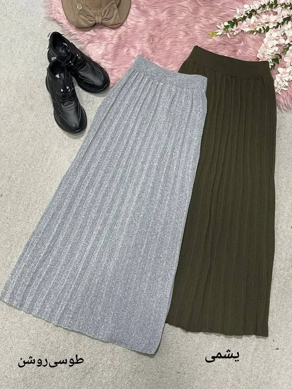 🍁نام: دامن بافت پلیسه

