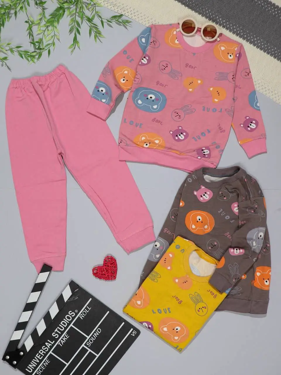 👫بلوز و شلوار دخترانه خرس L...