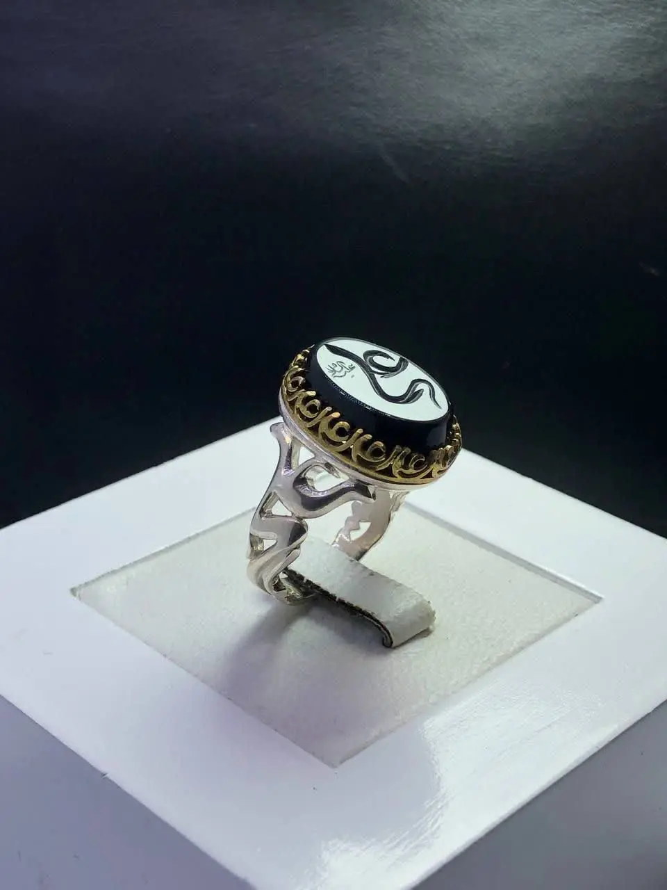 انگشترمردانه #عقیق_مشکی🖤
