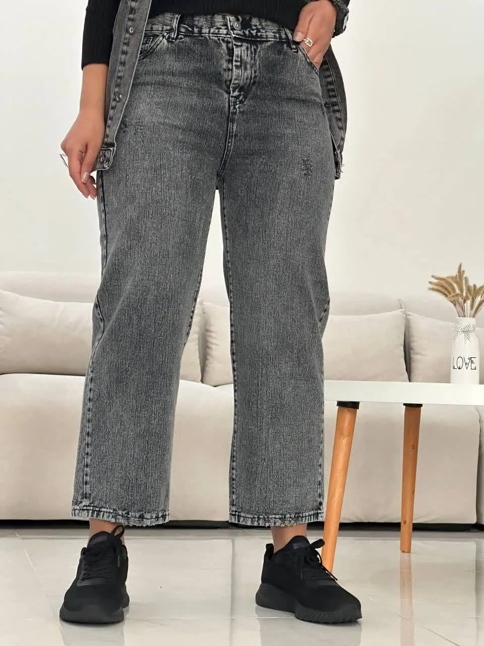 شلوار نیم بگ واید