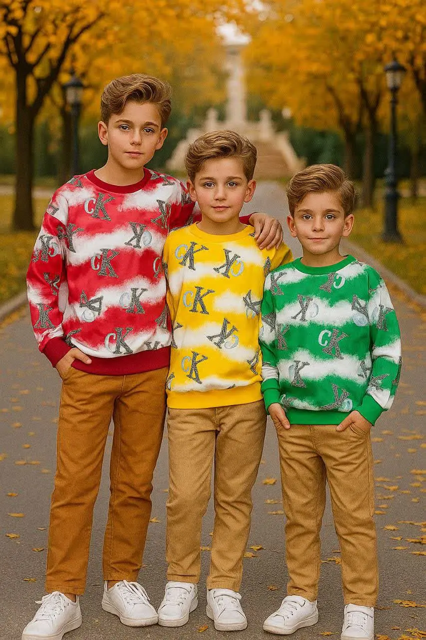 🎄بلوز باکسی اسپرت چاپ CK ⭐️