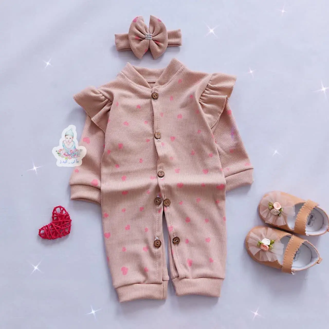 سرهمی و هدبند کبریتی قلبی 😍