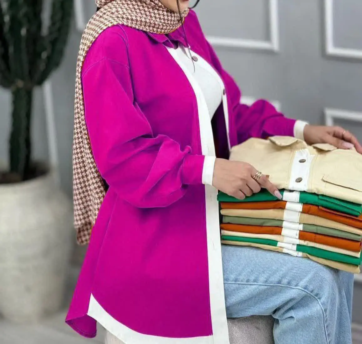 نام: مانتو داکرون دورنگ
