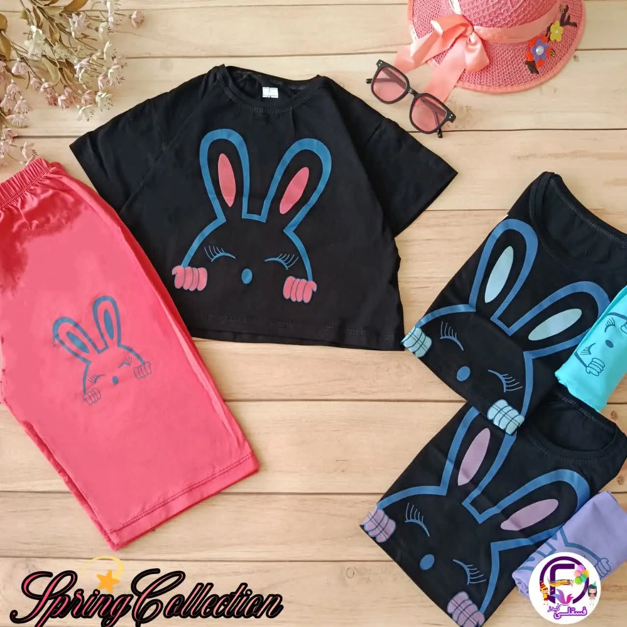 🔅جنس: کراپ و شلوارک پنبه یکرو، چاپ زول مدل لش
