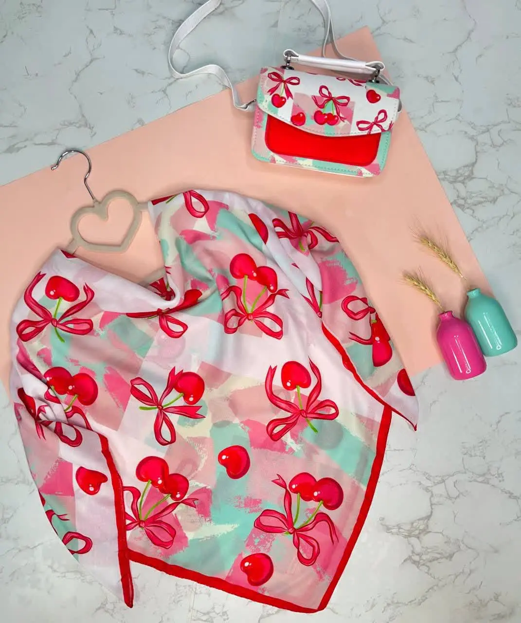 🎈 🔹 ست دخترانه روسری و کیف🔹🎈
