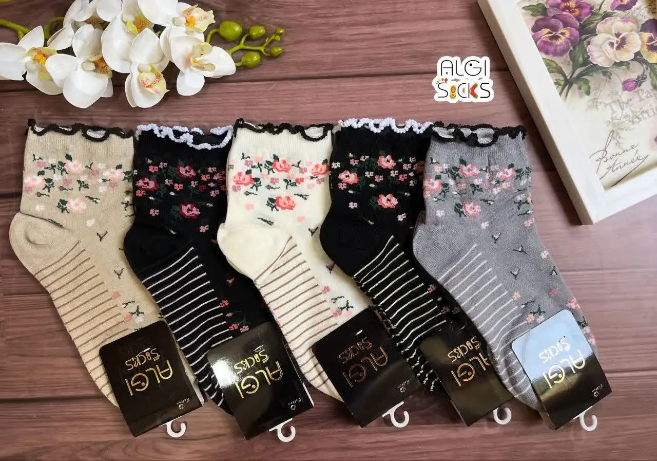 ✨ جوراب نیم ساق زنانه فانتز...