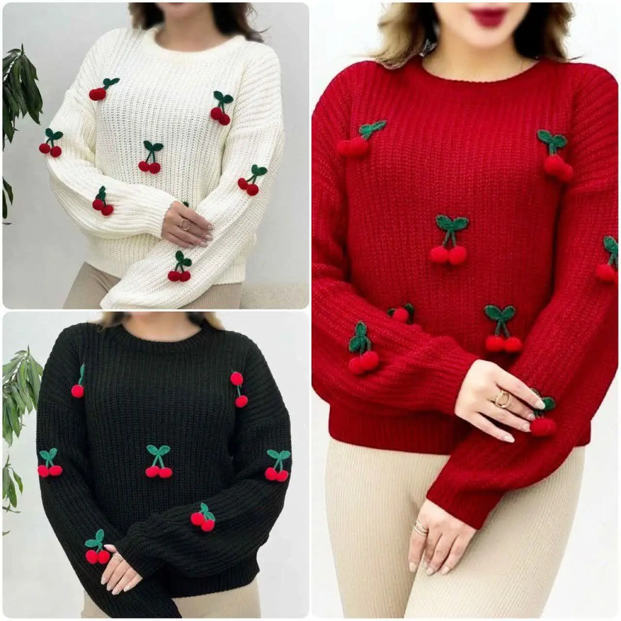 💥 بلوز بافت گیلاسی 😍