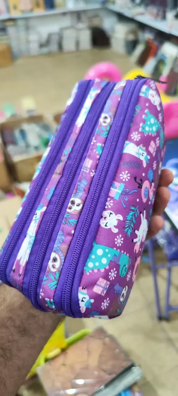 🌈جامدادی سه زیپ سایز بزرگ