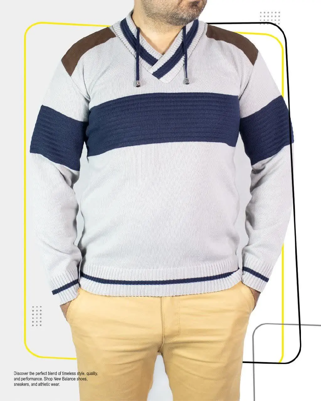 🔸 بافت مردانه استخوانی سورمه‌ای مدل ۱۷۵۴
