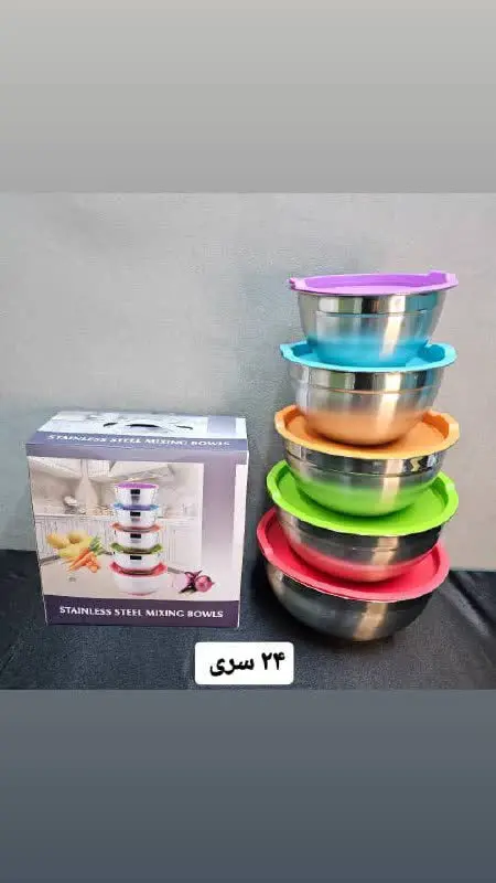 لگن ۵ تیکه دربدار درب ژله‌ای کیفیت عالی در حد لگن yyi
