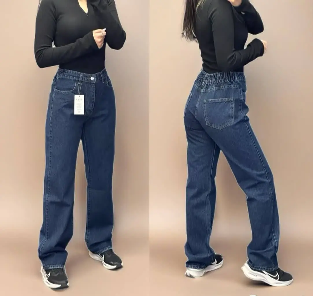 🏷شلوار نیم بگ جین عالی. ES
