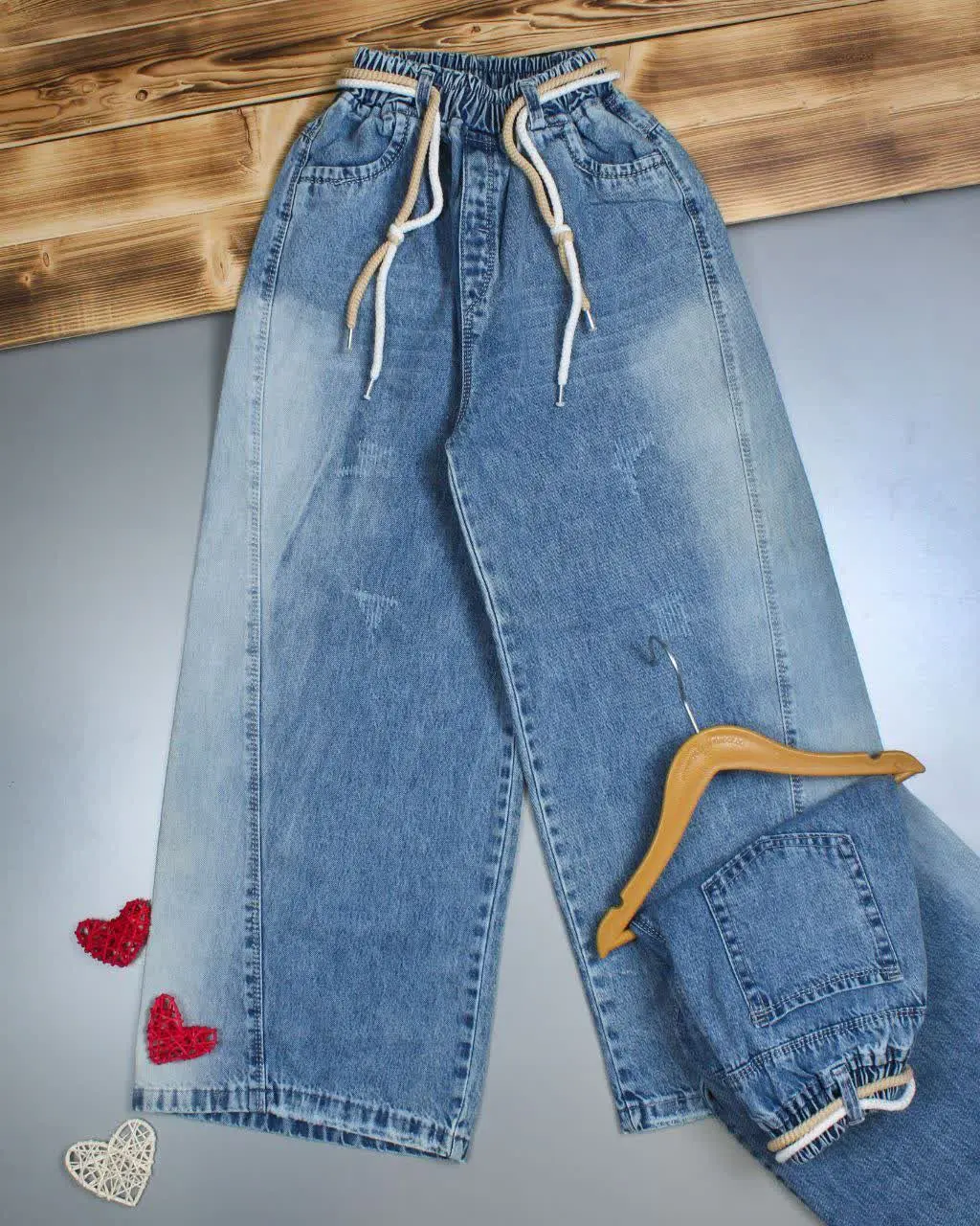 ✅ شلوار لی شافل دمپا رادو ✅