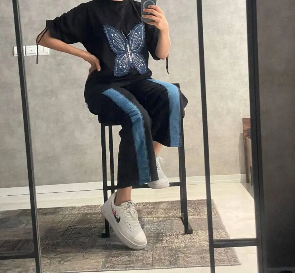 👚نام: ست تیشرت و شلوار پروانه مرواریدی 🦋🦋🦋🦋🦋🦋🦋🦋🦋🦋🦋🦋🦋🐭🐭
