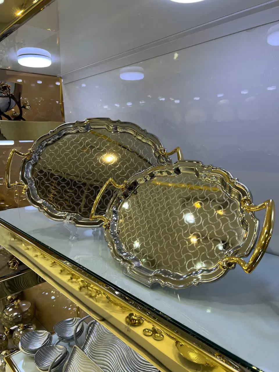 سینی نقره‌ای کد ۶۹۰۴
