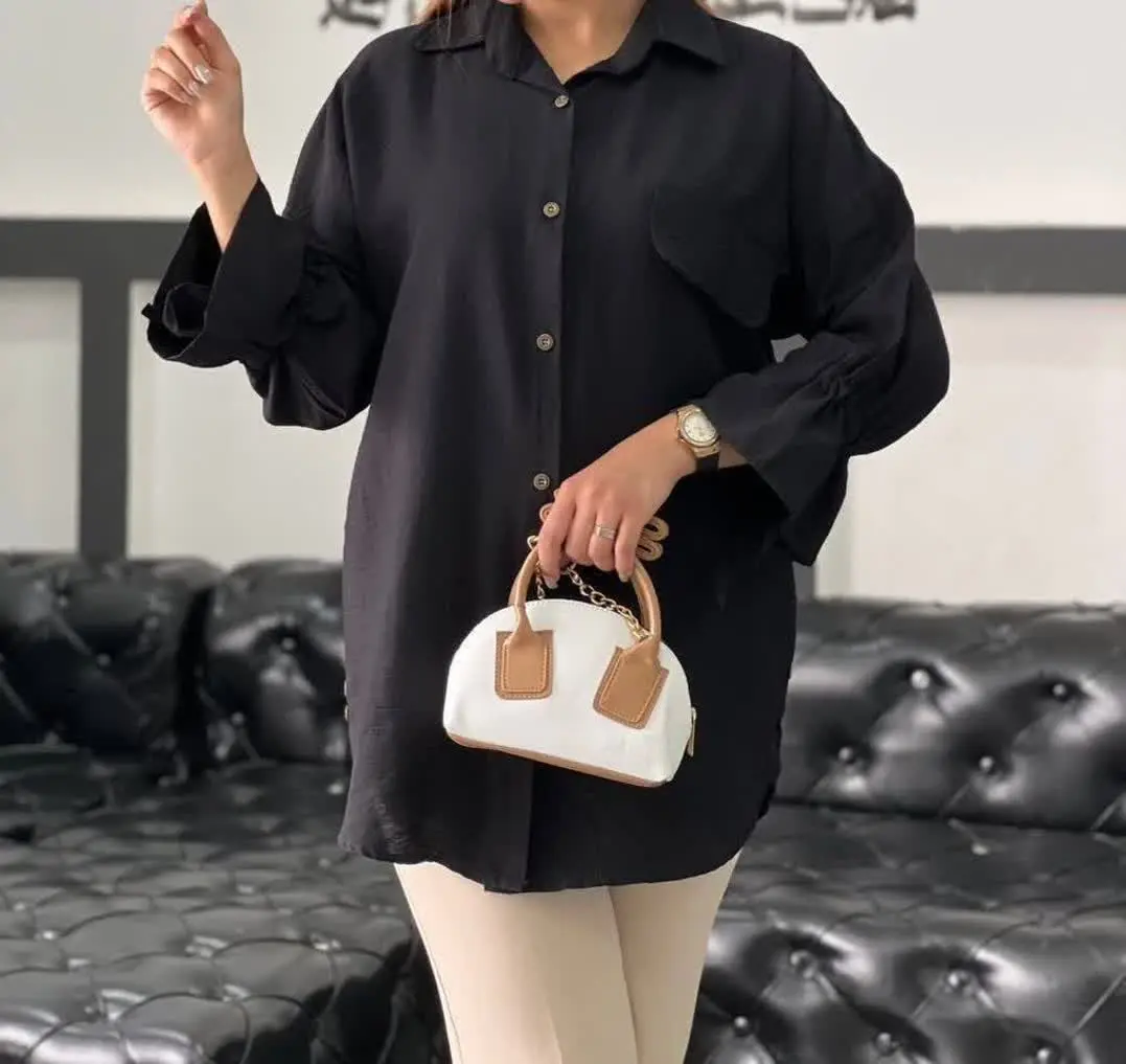 مانتو شومیزی ساده و شیک 
