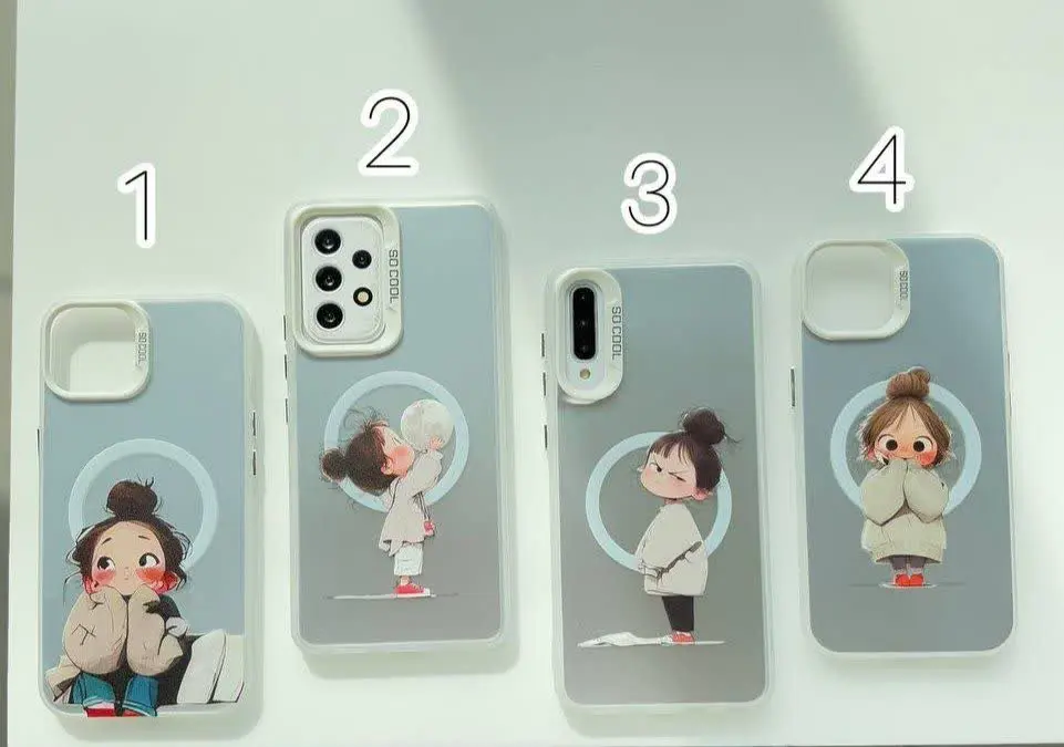 📱مدل قاب: قاب دختر ناز در چهار ریکشن ذوق و قهر و ماه و منتظر مخصوص انواع #سامسونگ #شیائومی و #آیفون
