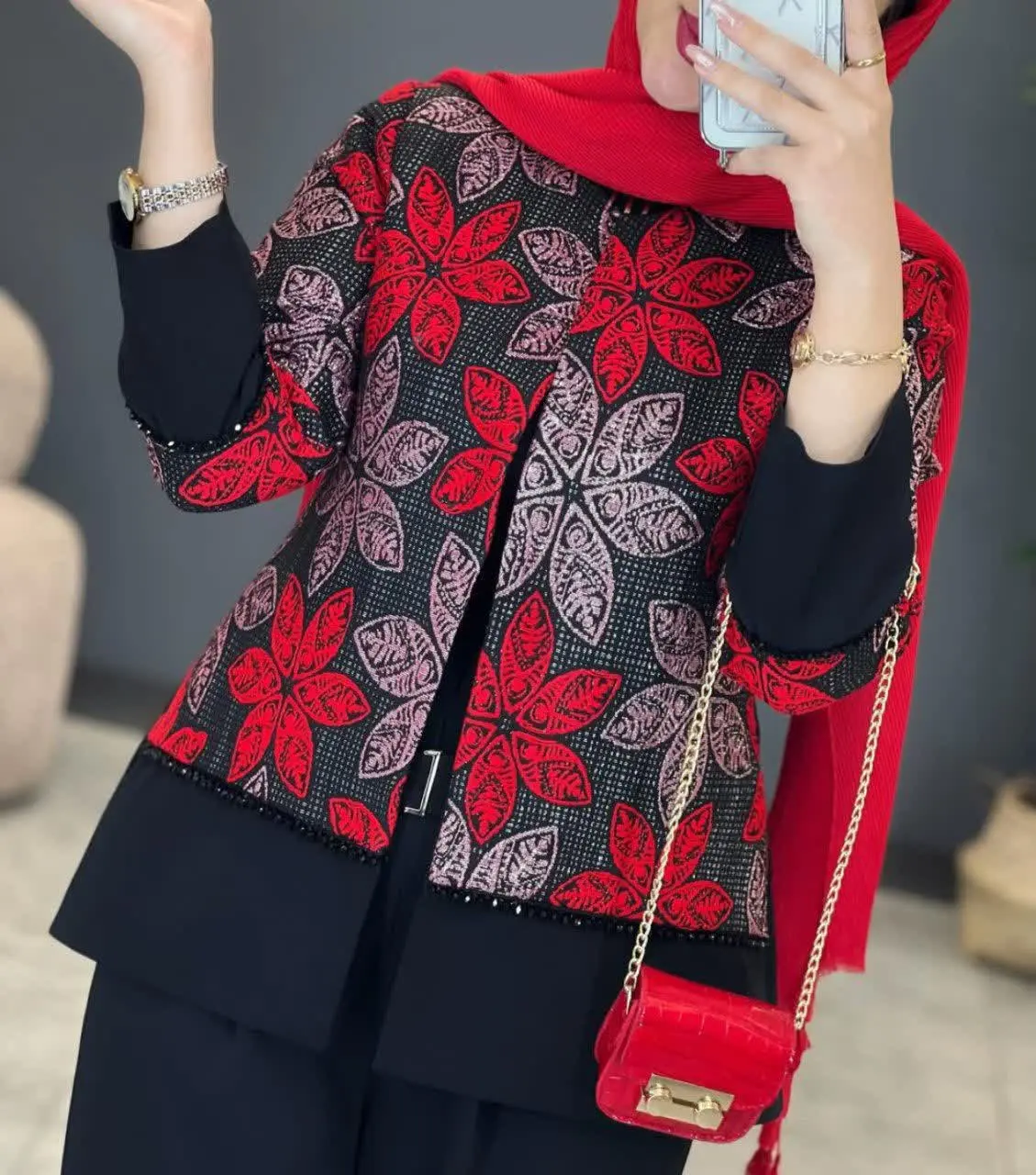 👚 نام: مانتو عیدانه بهاره ✔️
