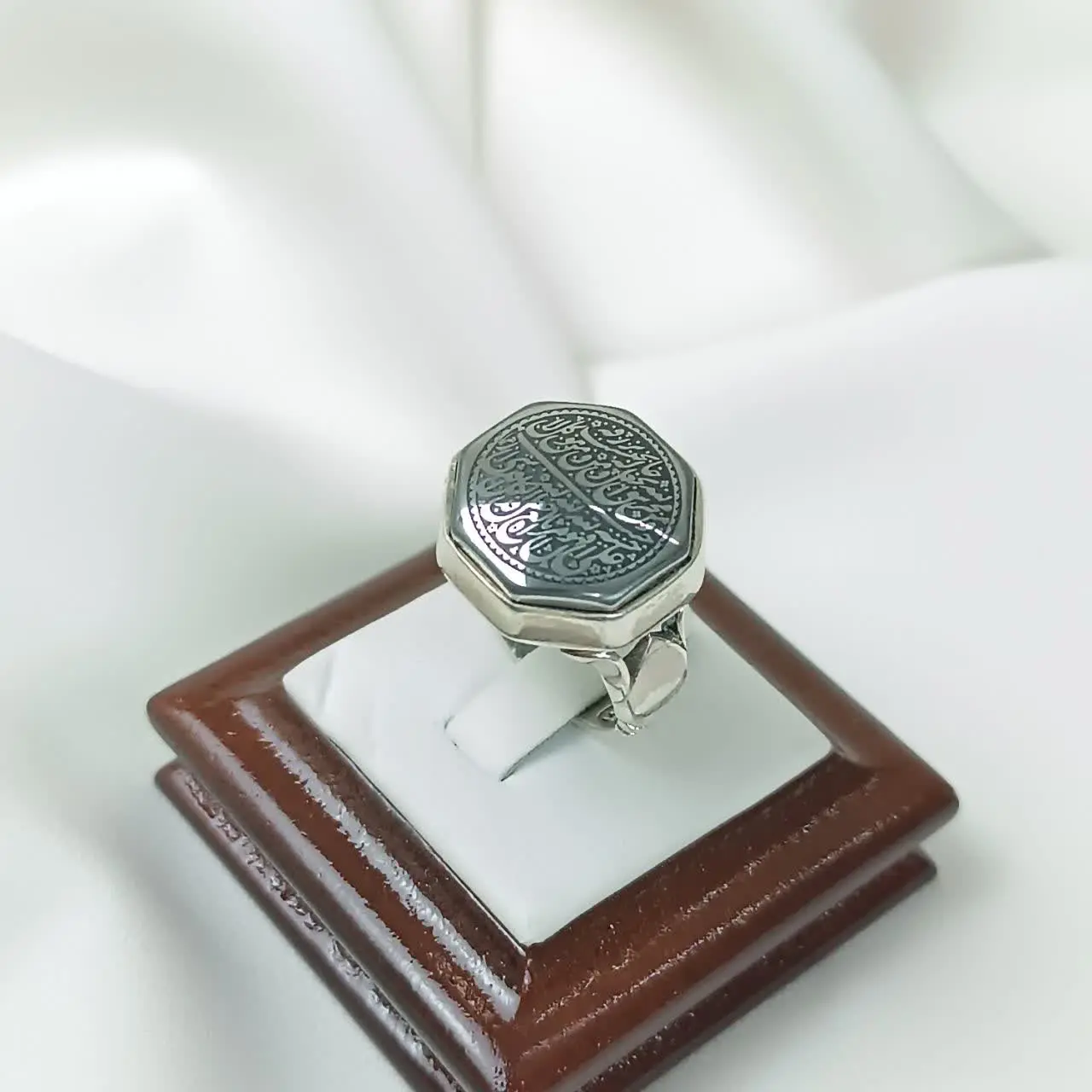 #انگشتر #نقره مردانه رکاب معروف و پر طرفدار هشت ضلعی 
