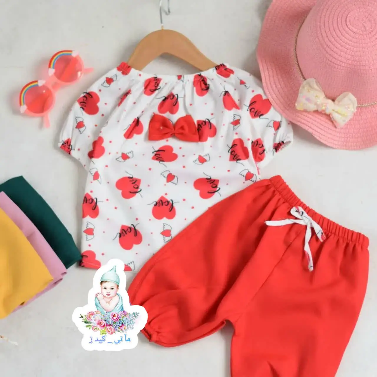 شومیز شلوارک قلب
