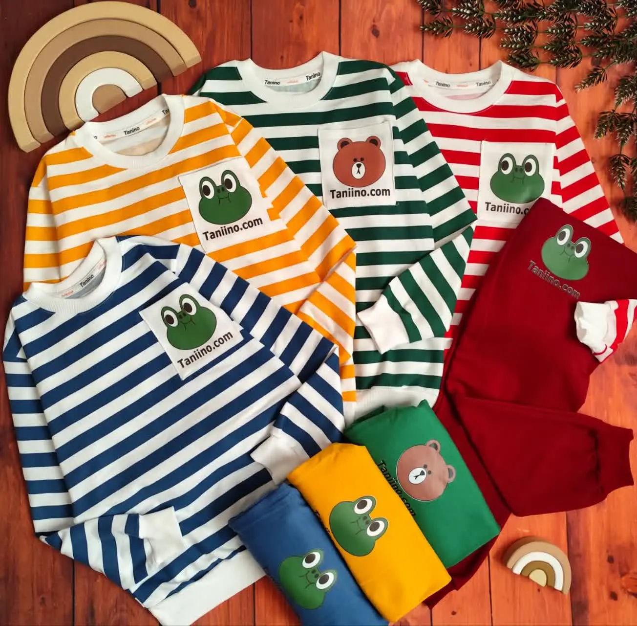 😍ست بلوز و شلوار راه راه حی...