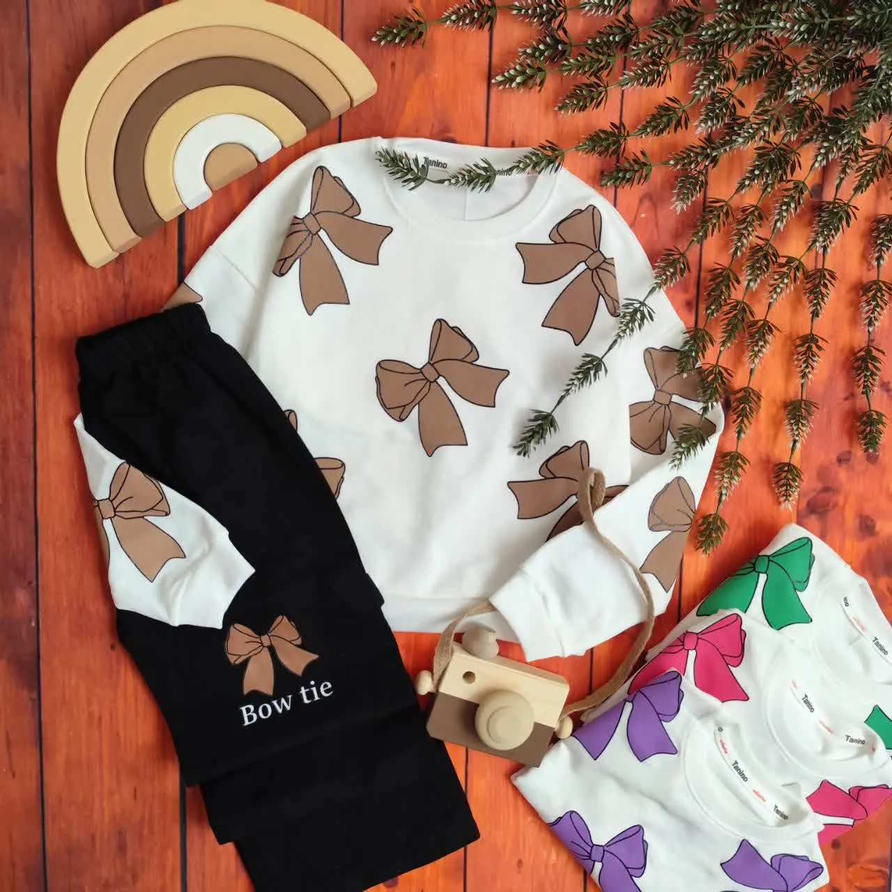 😍ست کراپ و شلوار دخترانه پا...