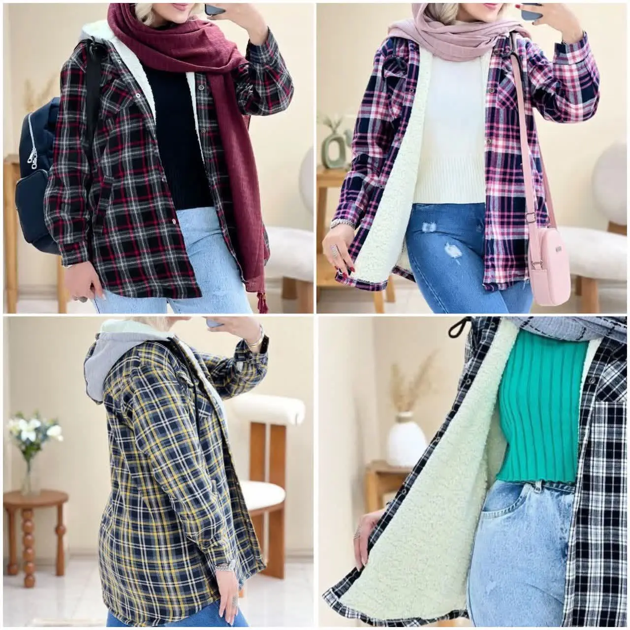 ❤️ شکت چهارخانه مدل شوکا
