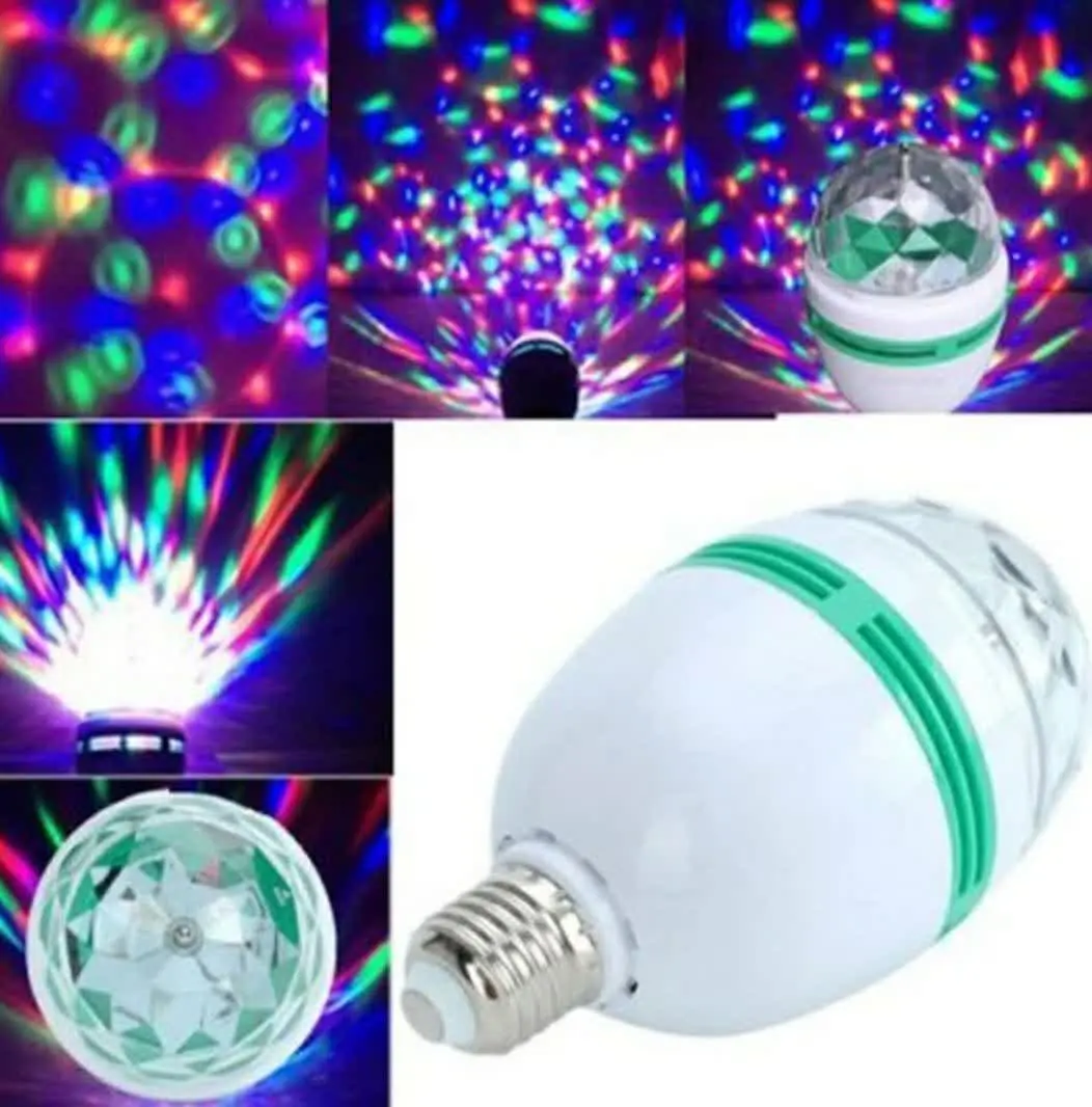 🌷لامپ رقص نور چرخشی 
