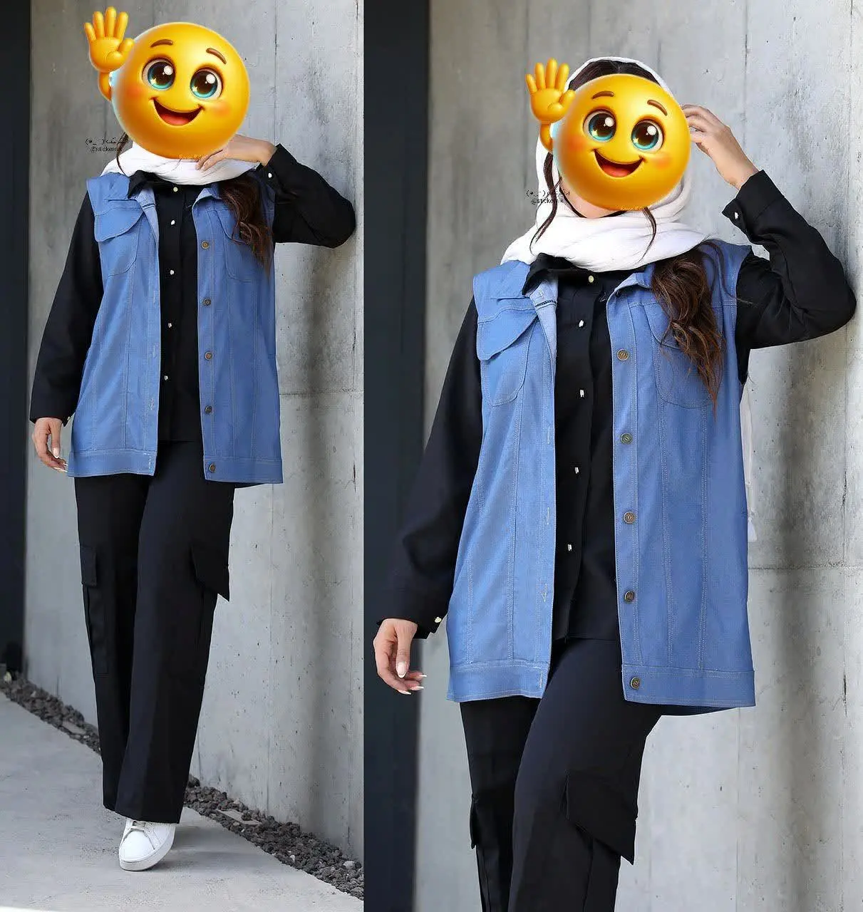 ۳تیکه شومیز وست شلوار کارگو