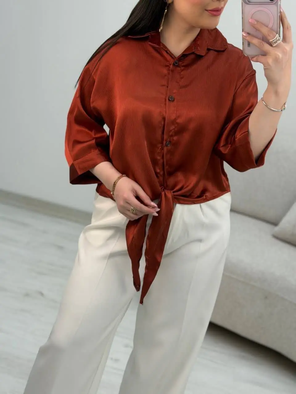 شومیزگره ای ساتن