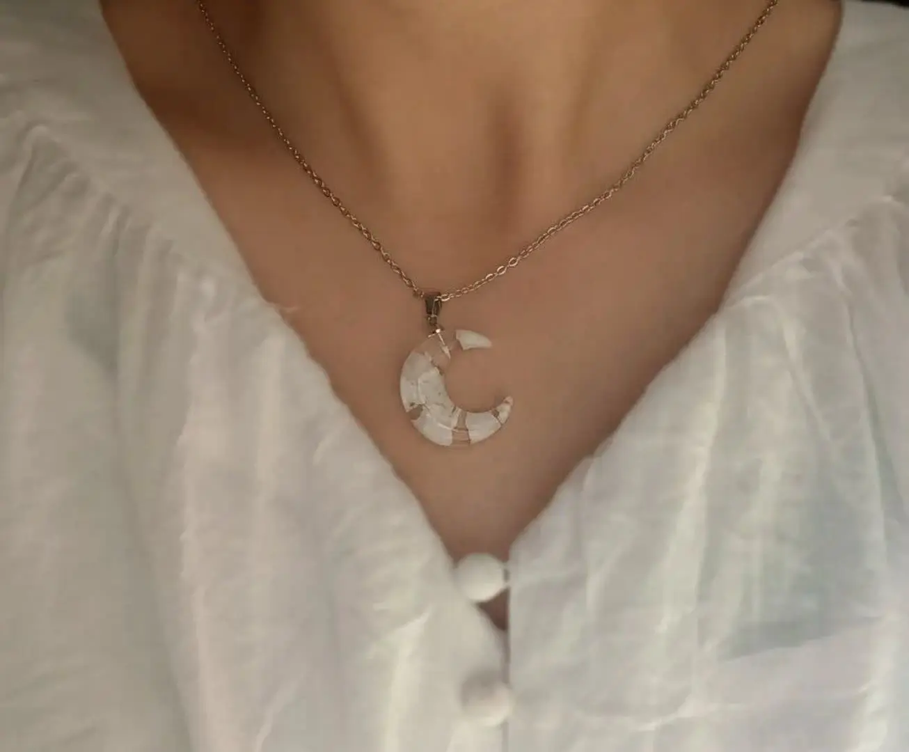 ✨بایه زنجیر نقره ای ۴۵سانتی...