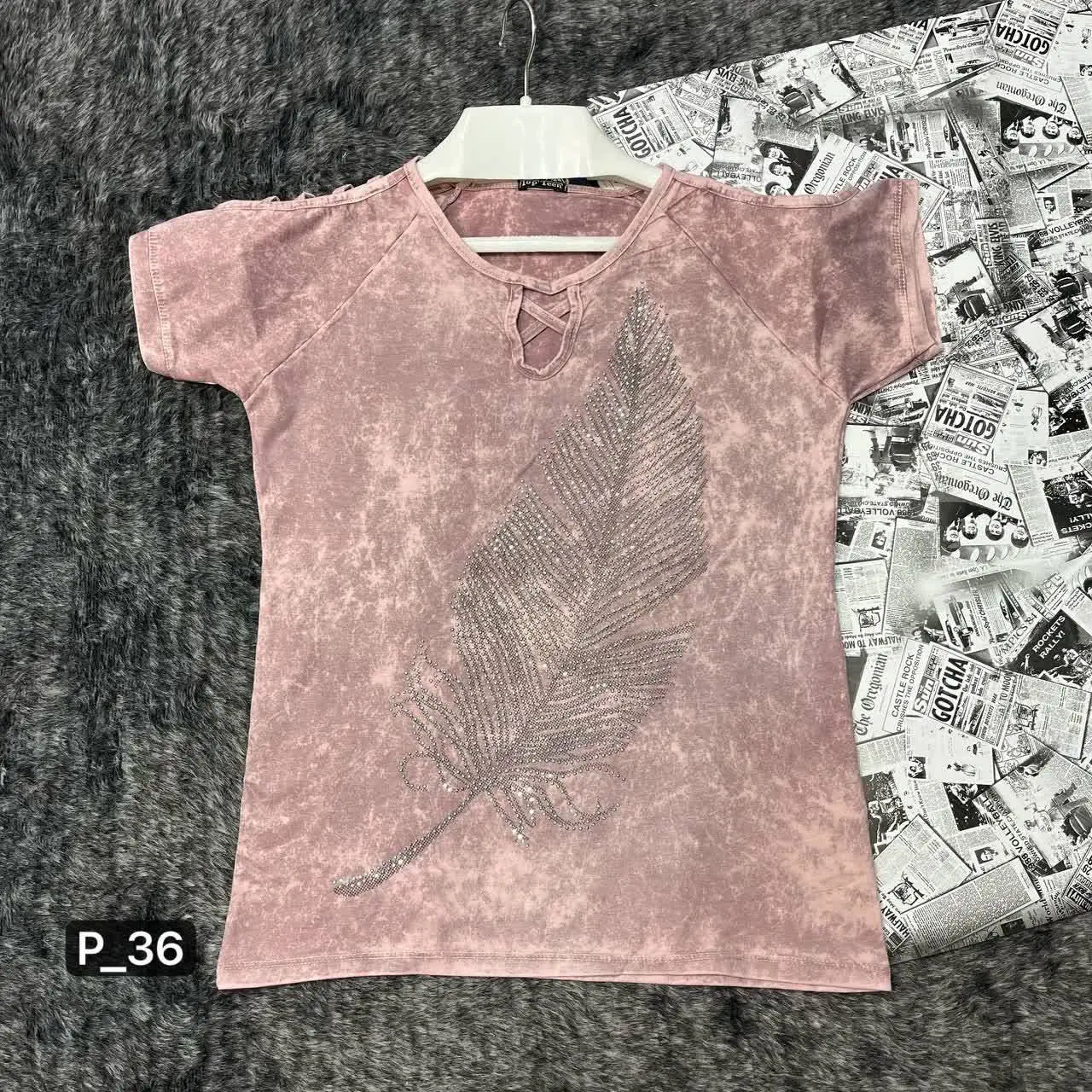 🎗#عنوان_ تی شرت نگین پر
