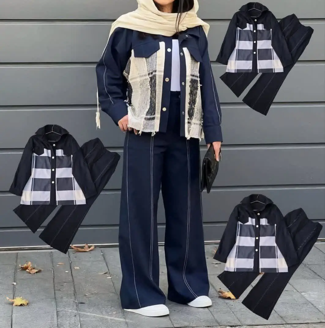 👚نام: کت شلوار کتان چاپی ترند سال
