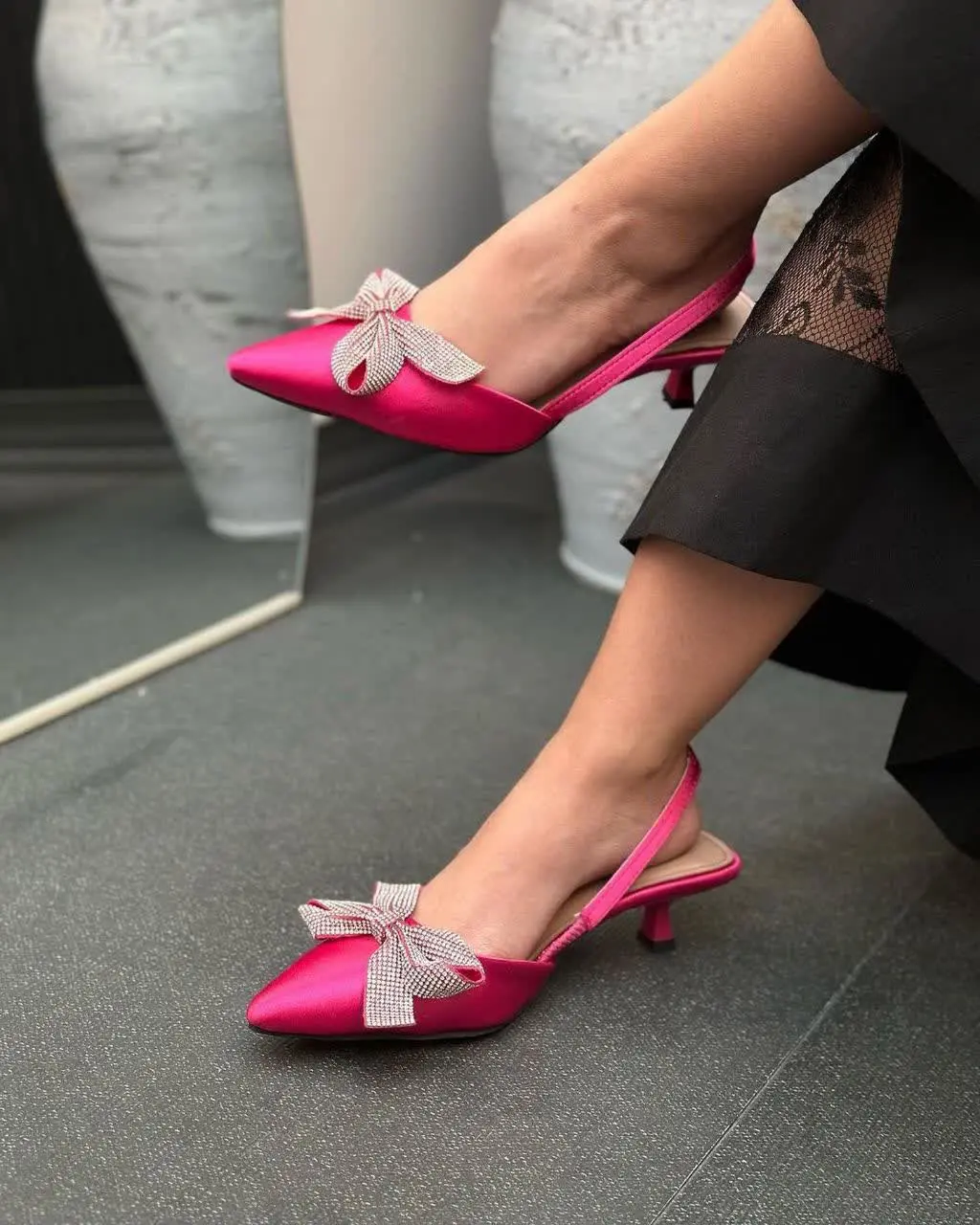 کفش پاپیونی ۳ سانت 
