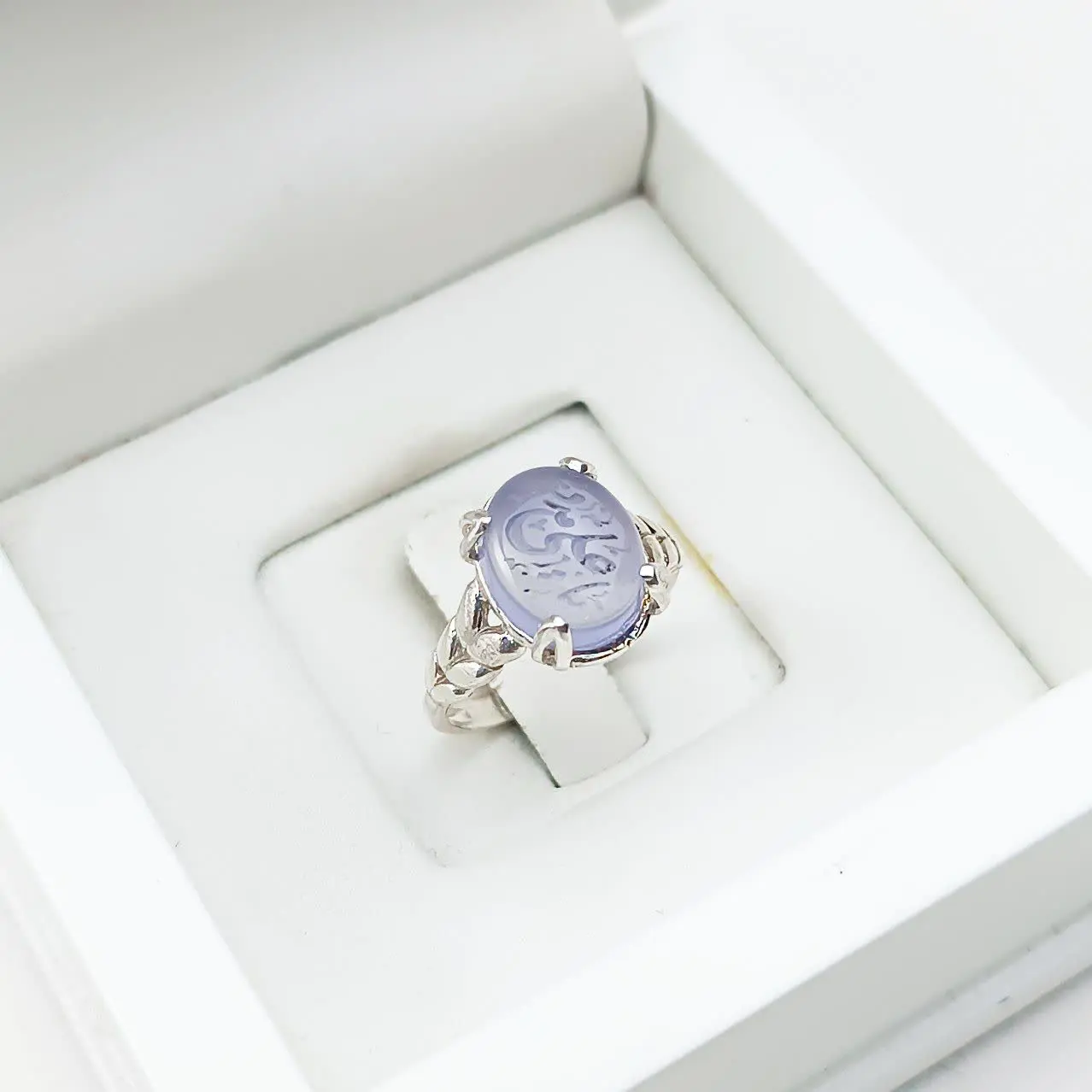 انگشتر نقره زنانه مدل گندمی