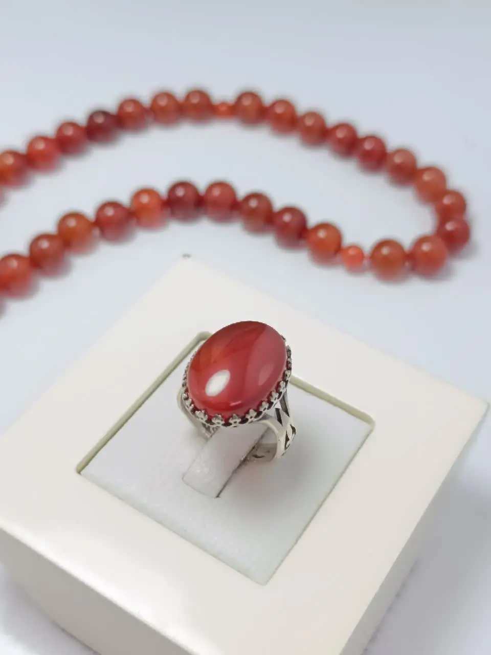 انگشتر نقره زنانه رکاب پر ط...