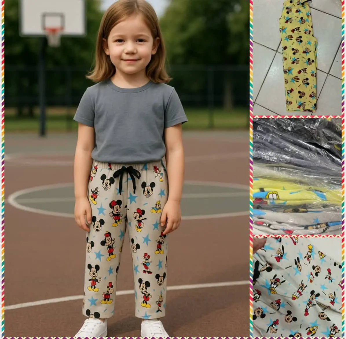 🧶شلوار بگ تمام چاپ 😍 جیبدار