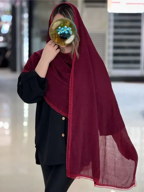 🐝شال پلیسه ریز