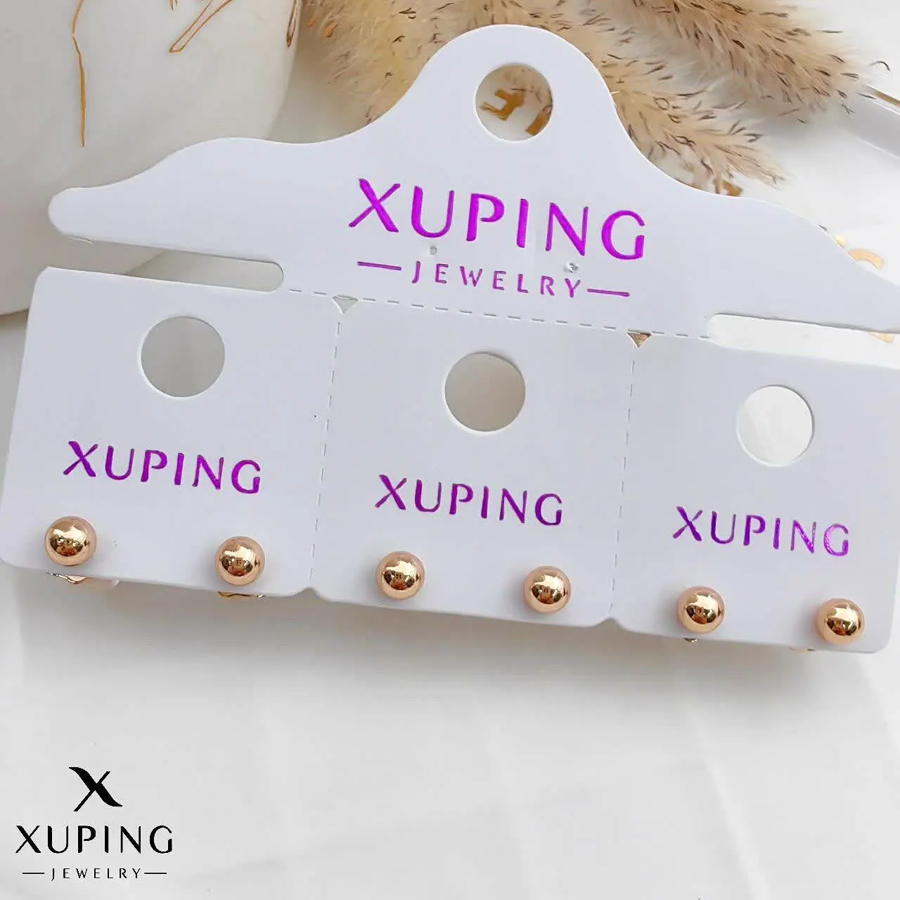 گوشواره گوی میخی ژوپینگ کد...