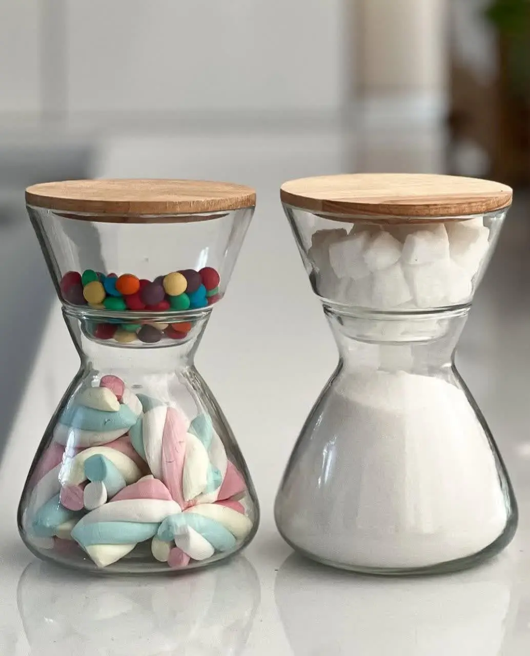 💥بانکه دو طبقه بلور در چوبی💥