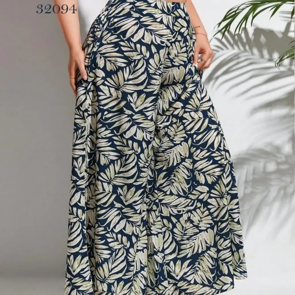 نام: دامنشلواری طرح برگ سای...