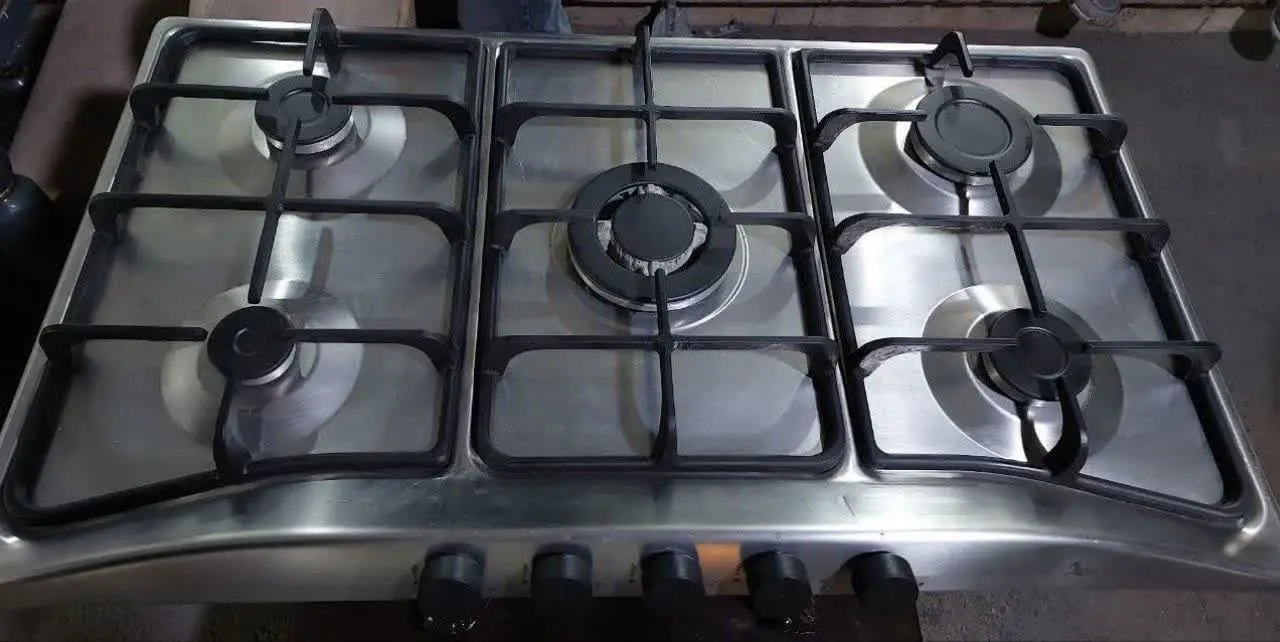 گاز صفحه ای استیل روی چدنی