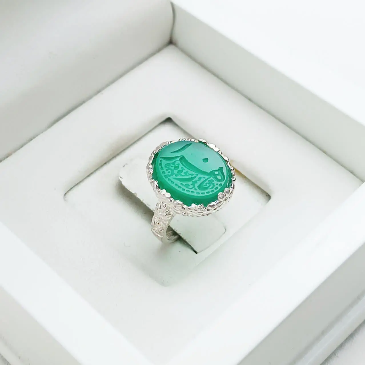 انگشتر نقره زنانه مدل دو گل...