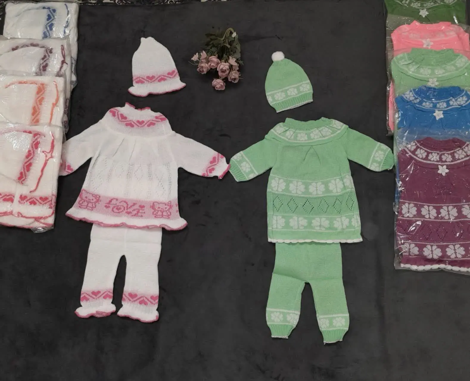 👶🏻❄️ست بافت دخترانه