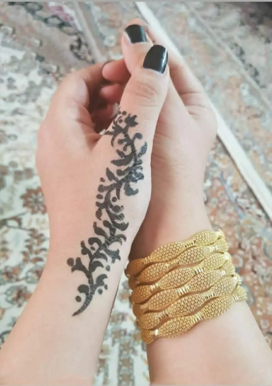 #النگو طرح طلای شکلاتی جدید 😍
