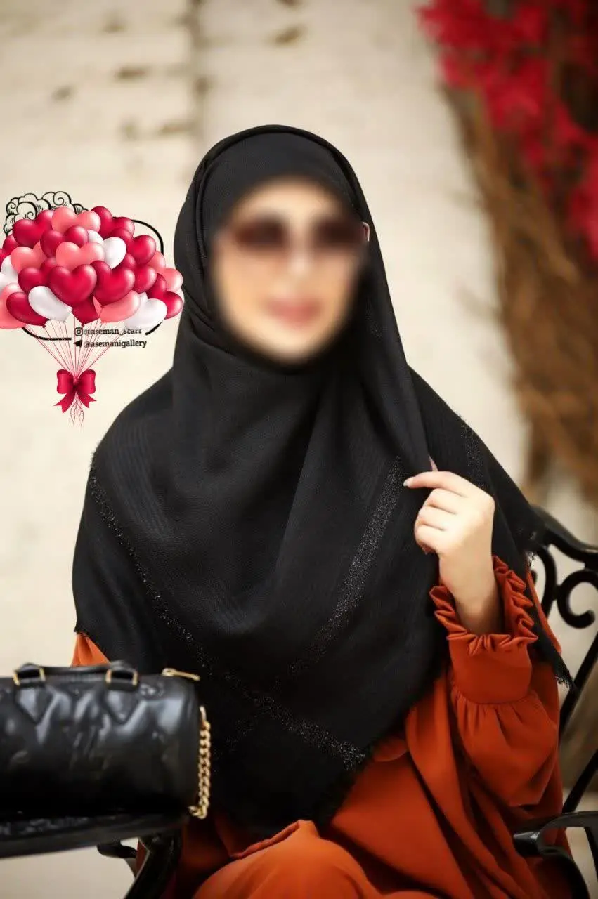 🖤کالکشن مشکی محرم روسری طهورا🖤 روسری نخی چهار فصل

