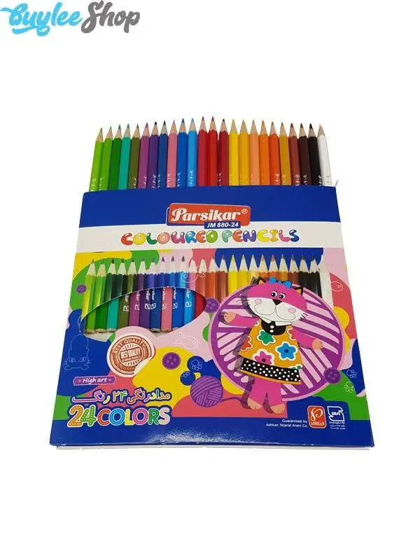 مداد رنگی ۲۴ پارسیکار
